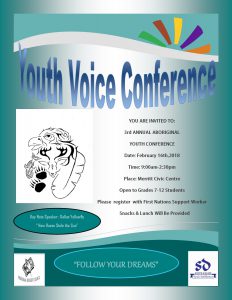 SD#58 3rd Annual Youth Voice Leadership Conference @ Merritt Civic Centre | Merritt | British Columbia | Canada